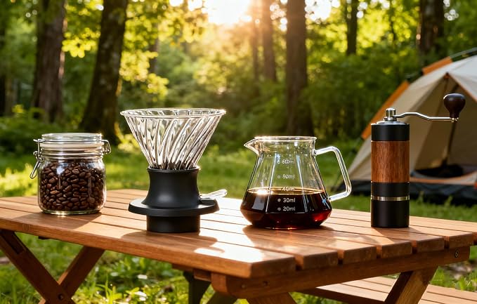 BeeCa Clever Coffee Dripper, All-in-One Coffee Maker Glass Immersion Brewer | One-Switch Control, French Press & Pour Over in One, Beginner-Friendly, 50pcs Paper Filters, Heat Resistant Glass