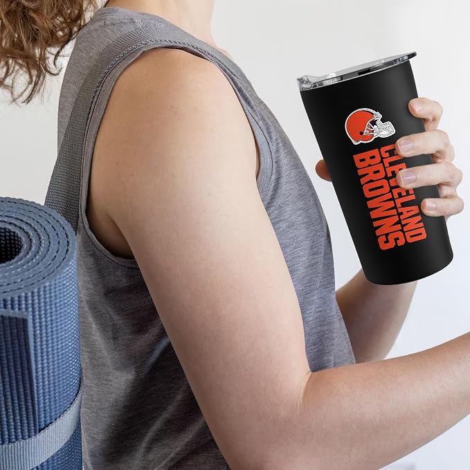 Rico Industries NFL Football Soft Touch, Easy Grip Tumbler