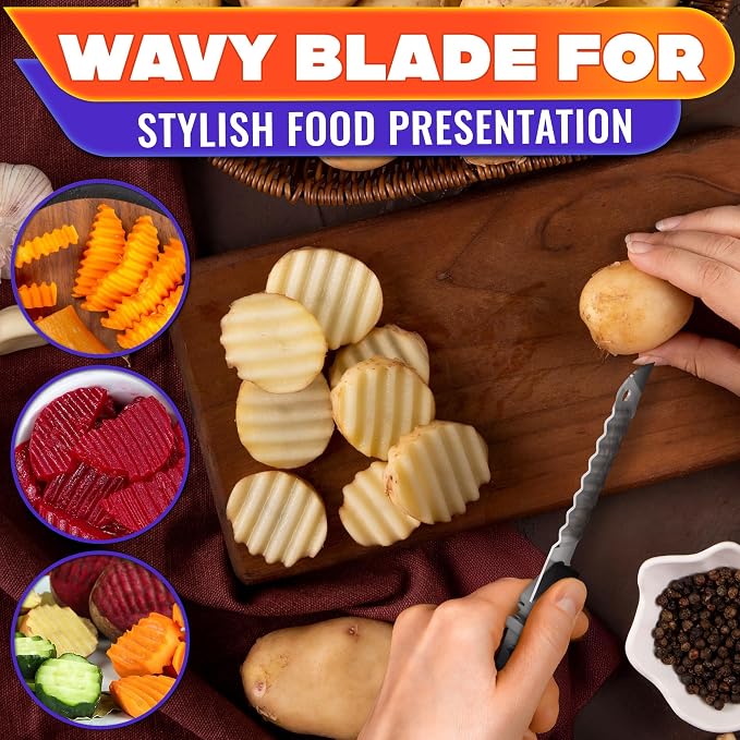 7-in-1 Cutting Board Scissors for Food, Ribbed Blades, Heavy-Duty | 10.4 In Kitchen Scissors with Cutting Board, Spring Assist and Safety Lock; Dishwasher Safe; Suitable for Meat and Vegetables
