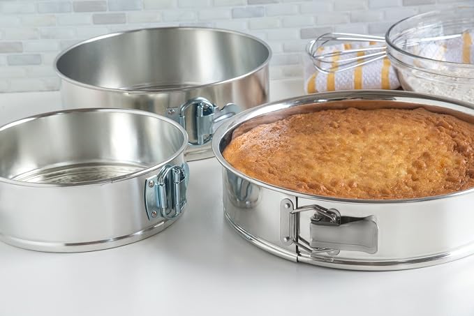 Fox Run Springform Pan Set, Tin-Plated Steel, 3-Piece