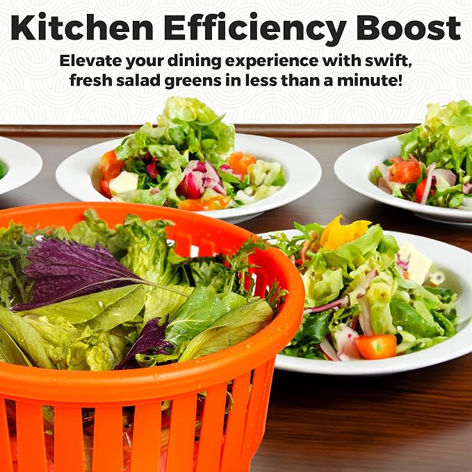 TK Commercial Salad Spinner 5.5 Gallon 20 Qt - Large Capacity Lettuce Dryer
