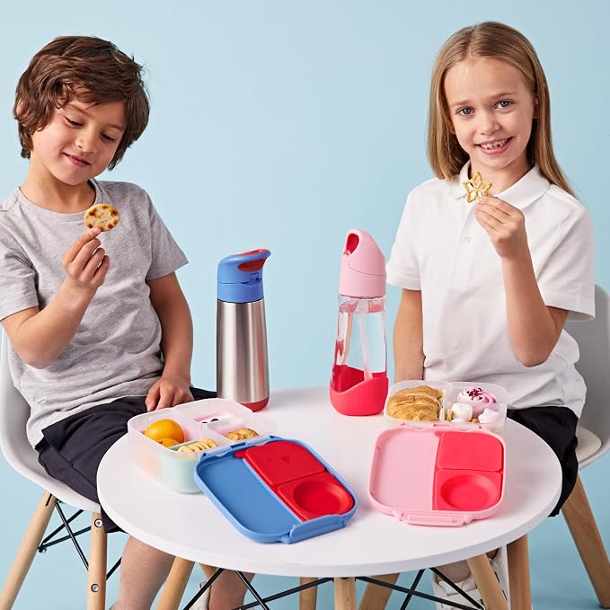 b.box Mini Lunch Box, Snack Containers for Kids, Lunch Box Kids, 4.25 Cup | Bento Box for Kids, Sanck Box, Lunch Containers, Leak Proof, Dishwasher Safe, BPA Free, PFAS Free, Ages 3+ — Lemon Twist