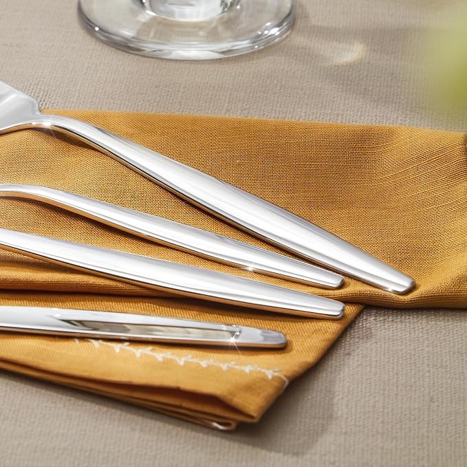 18/10 Stainless Steel Silverware Set for 6,30 Piece Flatware Set | Heavy Duty Dining Utensils & Cutlery Set, Mirror Polished Finish, Dishwasher Safe for Home Kitchen, Wedding & Housewarming