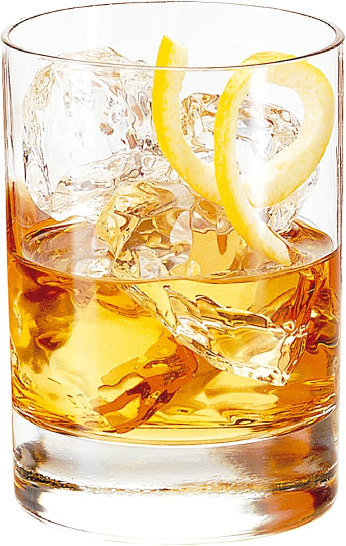Libbey 918CD Heavy Base Double Old Fashioned Glasses - Elegant Whiskey Glasses Set of 12 - Dishwasher Safe Cocktail Glass for Cocktails, Juice, and More
