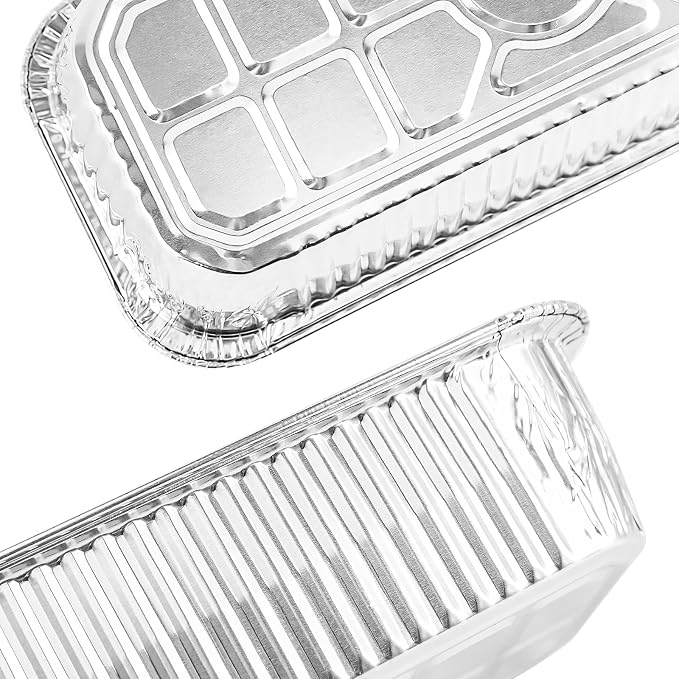 6498 6417 Drip Pan Liners for Weber Genesis II 400/600 Series, 60Pcs | Grill Grease Tray Liners for SmokeFire EX4/EX6/EPX6, Summit 400/600, Searwood 600, Weber 28''/36" Gas Griddle