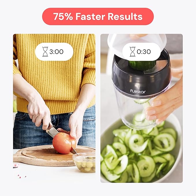 Fullstar - Vegetable Spiralizer & Slicer, Veggie Noodle Maker Kitchen Gadget