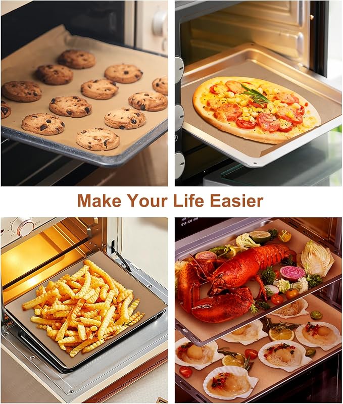 300 Pcs Unbleached Parchment Paper Sheets, 12x16 Inch Precut Baking Paper for Baking Sheet, Non-Stick Parchment Paper for Baking, Oven, Air Fryer, Grilling, Steaming, Cookies, Bread, Cake