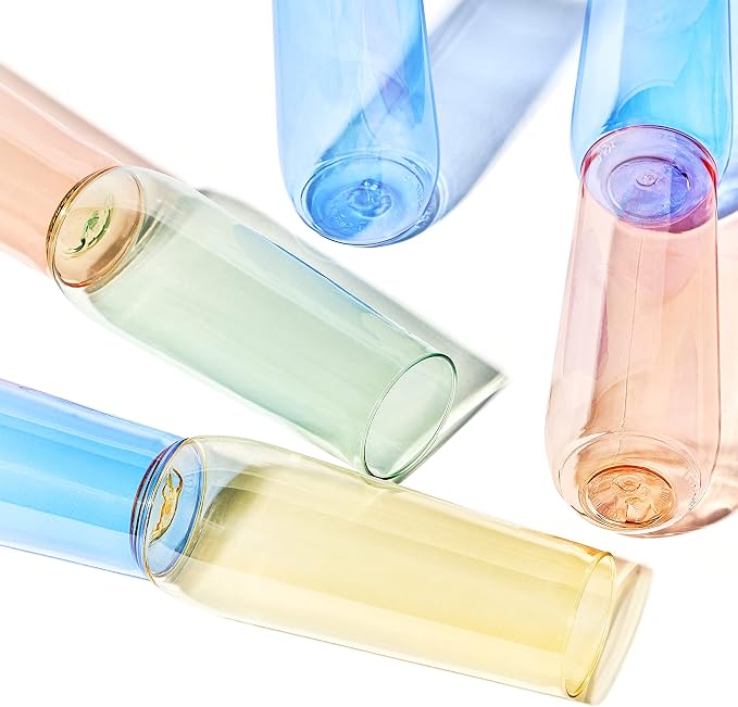 TOSSWARE POP 9oz Flute - Color Series SET OF 12, Premium Quality, Recyclable, Unbreakable & Crystal Clear Plastic Champagne Glasses (Pack of 8)