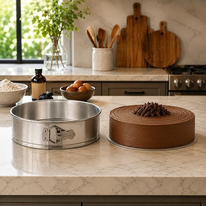 Restaurantware 10 in Silver Aluminum Springform Cake Pan