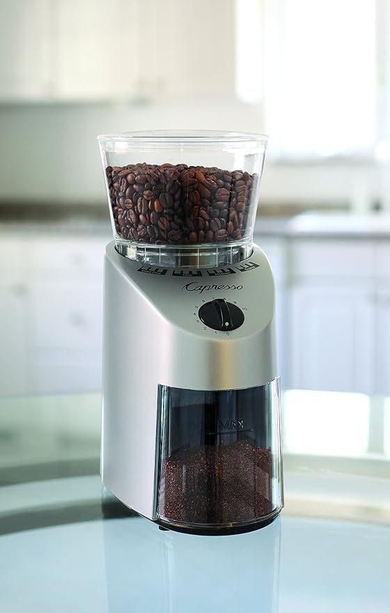 Capresso 560.04 Infinity Conical Burr Grinder, Brushed Silver (Pack of 2)