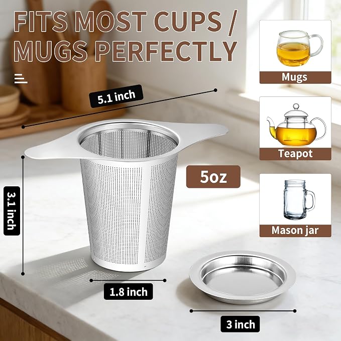 Supercenter Tea Infuser Stainless Steel Steeper Tea Strainers Loose Tea