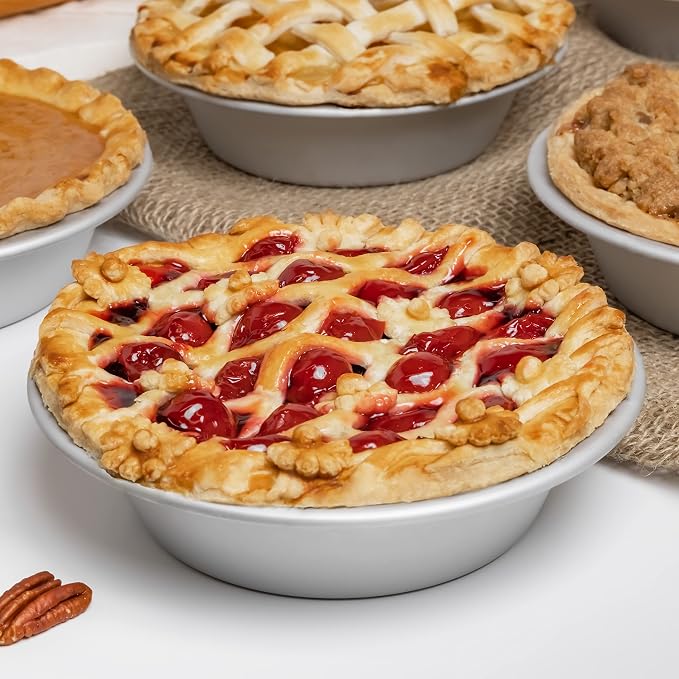 Fat Daddio's PIE-6 Anodized Aluminum Pie Pan, 6 x 1.5 Inch