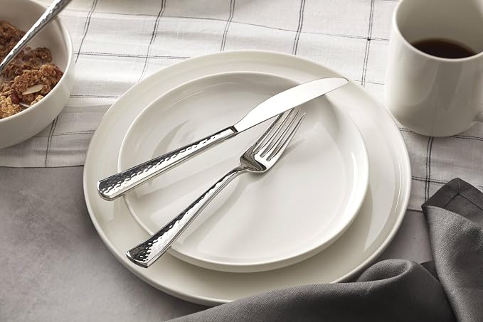 Oneida Etta 20-Piece 18/0 Silverware Set for 4, Flatware | mirror finish, dishwasher safe | includes knives, forks, and spoons | cutlery set for kitchen and dining