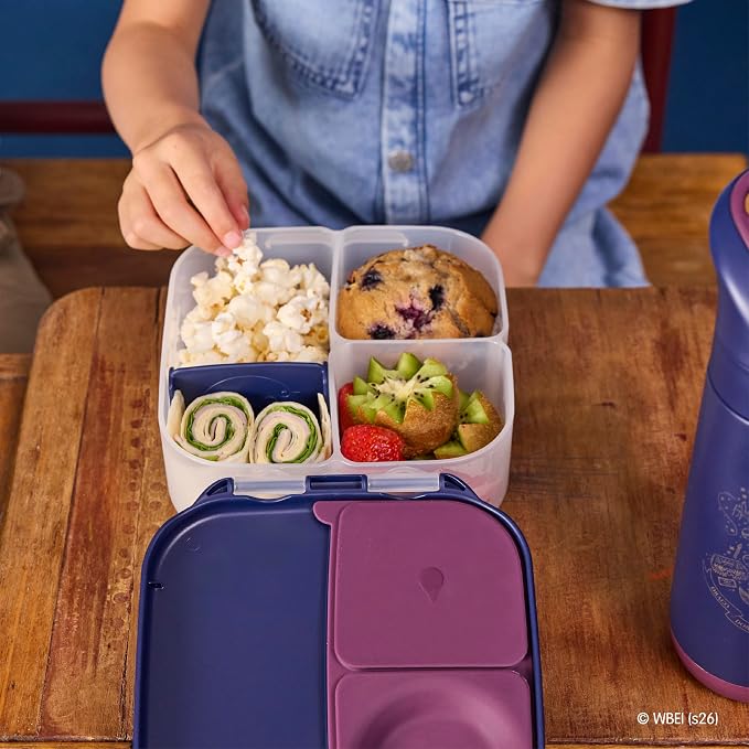 b.box Harry Potter Mini Lunch Box Kids, Snack Containers for Kids, 4.25 Cup | Bento Box for Kids, Perfect 1st Lunch Box, Lunch Containers, Leak Proof, Dishwasher Safe, BPA Free, PFAS Free, Ages 3+