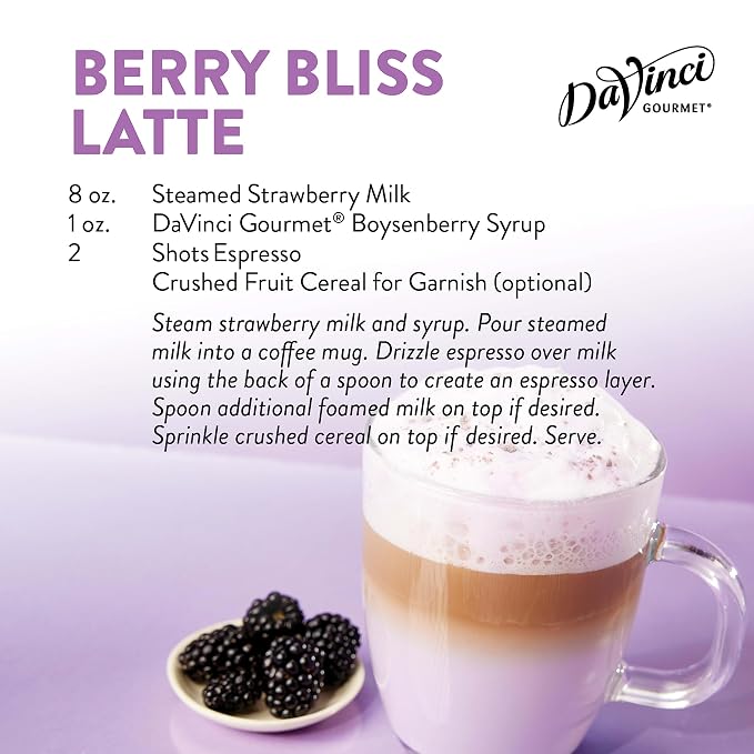 DaVinci Gourmet Boysenberry Syrup, 25.4 Fluid Ounces (Pack of 4)