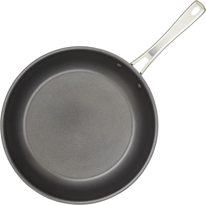 Rachael Ray Cook + Create Hard Anodized Nonstick Frying Pan/Skillet, 12.5 Inch - Black
