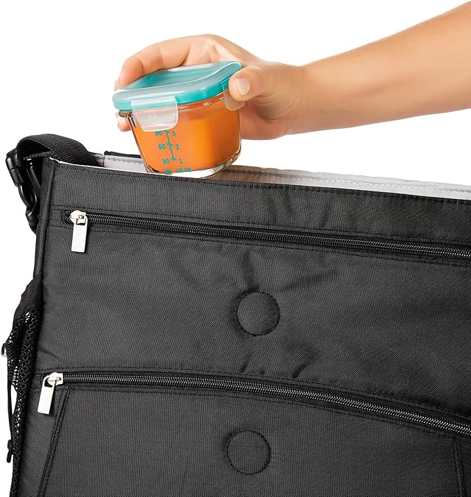 OXO Tot Glass Baby Blocks Food Storage Containers, Teal, 4 oz