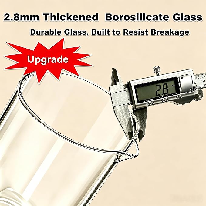 QUQIYSO French Press 51oz,Large French Press Thickened Glass Coffee Press | French Press Stainless Steel,Large Capacity Coffee Maker,Easy to Clean,4 Filter,Suitable for Party Home Office(Silver)