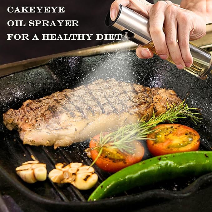 Oil Sprayer for Cooking,Olive Oil Spritzer,Olive Oil Spray Bottle for Salad, BBQ, Kitchen Baking, Roasting (100ml) (1)
