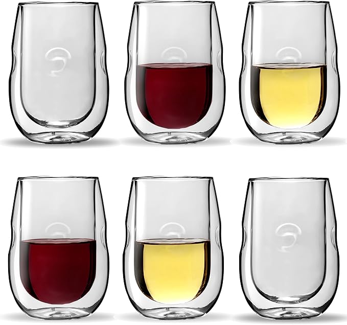 Ozeri Moderna Artisan Series Double Wall Insulated Wine Glasses