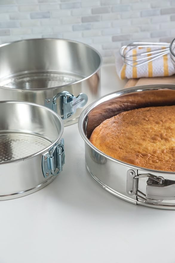 Fox Run Springform Pan Set, Tin-Plated Steel, 3-Piece