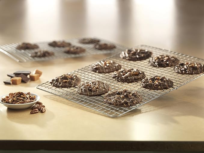 USA Pan X-Large Bakeable Nonstick Cooling Rack, XL, Stainless