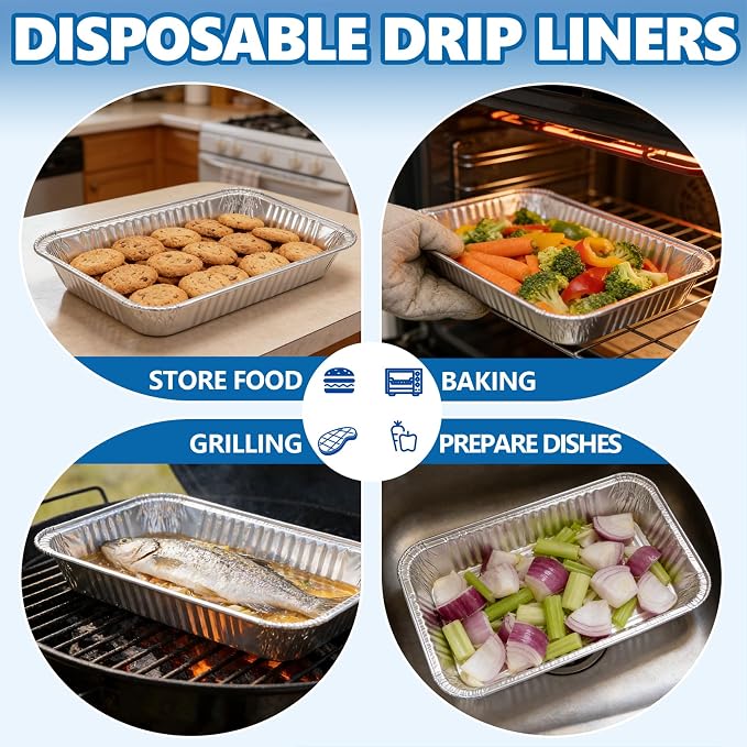Grease Catch Pan Kit with 10 Liners for Weber Spirit & Genesis II, Black | 83156 Grill Grease Tray+6415 Disposable Foil Liner, for Weber Spirit e-310/210/220/320/330 & Genesis II e-310/315/325/330/335