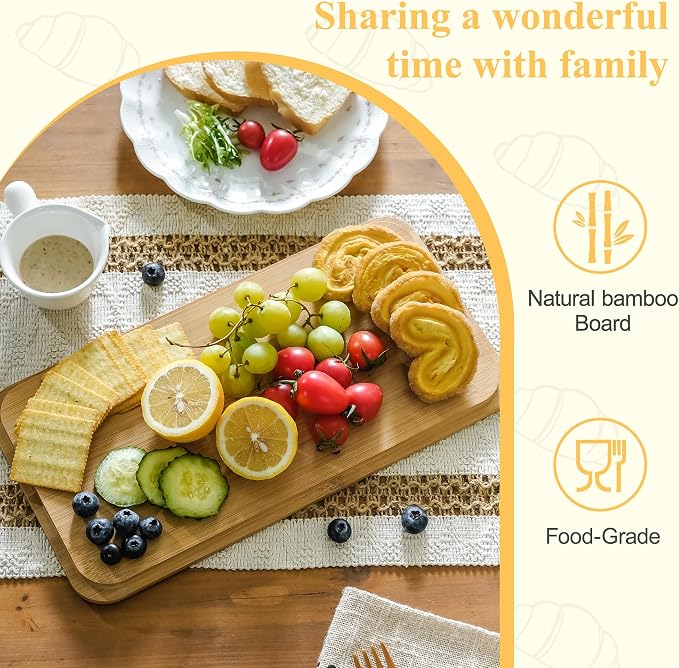 Extra Large Honeycomb Embossed Bread Box with Bamboo Lid | Corner Breadbox for Homemade Bread, White Metal Bread Storage Container Bin for Kitchen Countertop, Fits 2 Loaves of Bread
