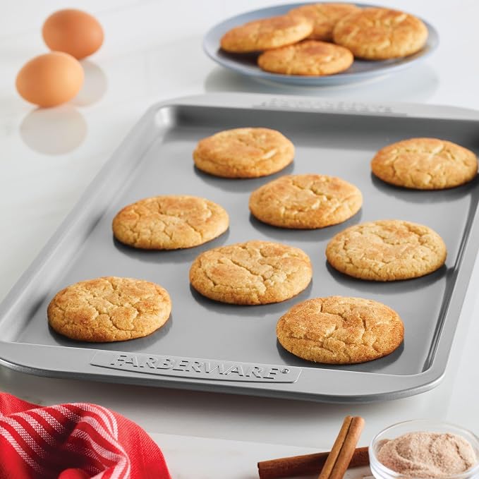 Farberware Nonstick Baking Sheet Set, 3-Piece Cookie Sheets