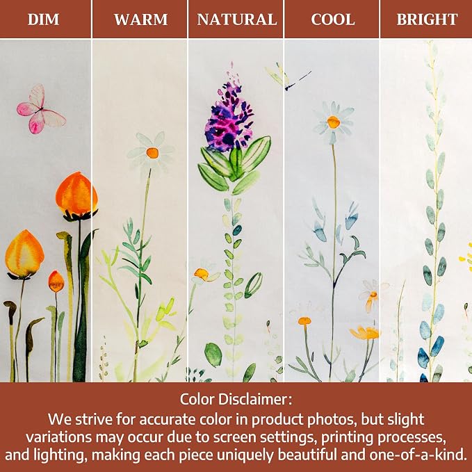 Maison d' Hermine Placemats Set of 4 Reusable 100% Cotton (13"x19") | Cloth Place Mats Washable Table Mats for Kitchen Dining Party Wedding Hotel Home Restaurant Spring Summer - Botanical Fresh