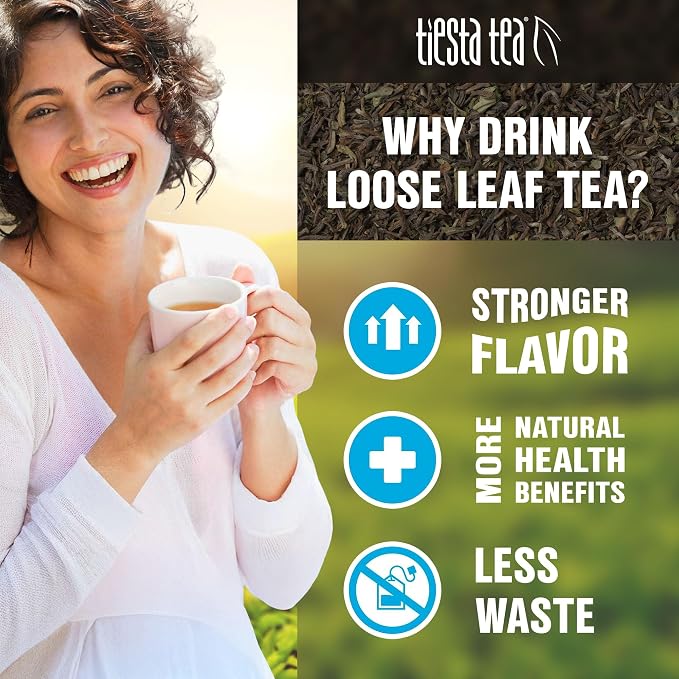 Tiesta Tea Loose Leaf Filters for Brewing | Disposable Infuser for Hot & Iced Drinks, Easy-Fill Steeper, Unbleached Paper, Single-Cup Infuser for Loose Leaves