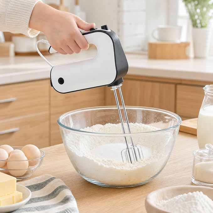 4Pcs Hand Mixer Replacement Beaters - 8.4 Inch Long Stainless Steel Hand Mixer Attachments for Most Handheld Electric Models, Universal Professional Egg Whisk Parts for Baking