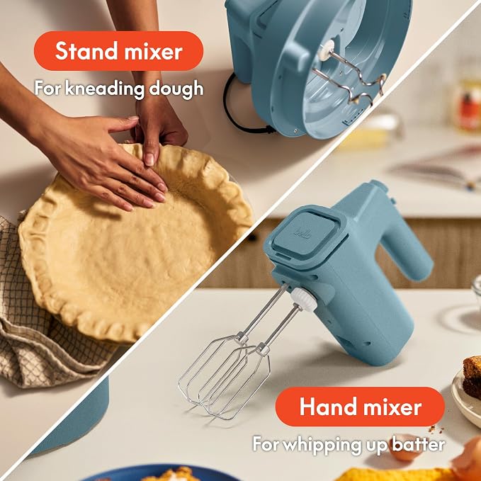 bella 3.5 Qt Hand & Stand Mixer, 2 in 1 Electric Mixer with Bowl, Surf