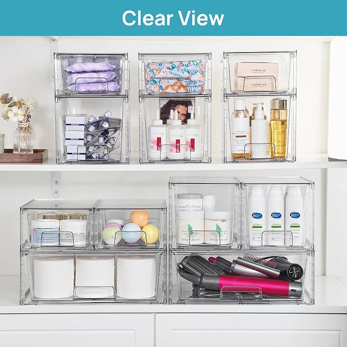 Vtopmart 7pack Easily Clear Storage Dawers