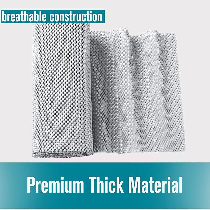 Shelf Drawer Liner Non-Adhesive Non Slip Durable for Drawers, Shelves, Cabinets, Storage, Kitchen