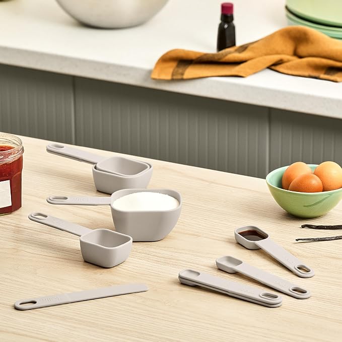 bella TOOLS 9 Piece Nested Measuring Set, Oatmilk