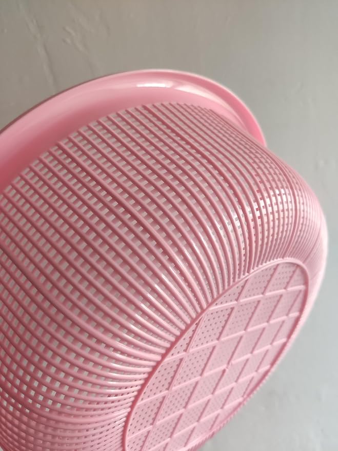 8 pcs Plastic Wash Basket Round Perforated Colander Wash Vegetables and Fruits Drain Cooked Pasta Kitchen Essentials Food Strainer Basket Strainer Kitchen Blue pink green red
