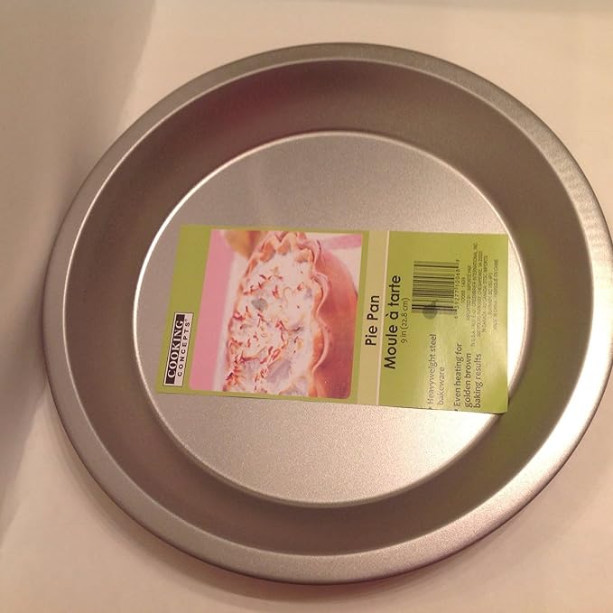 9" Pie Pan -Toaster Oven 9-inch Steel Pie Pan by Cooking Concepts