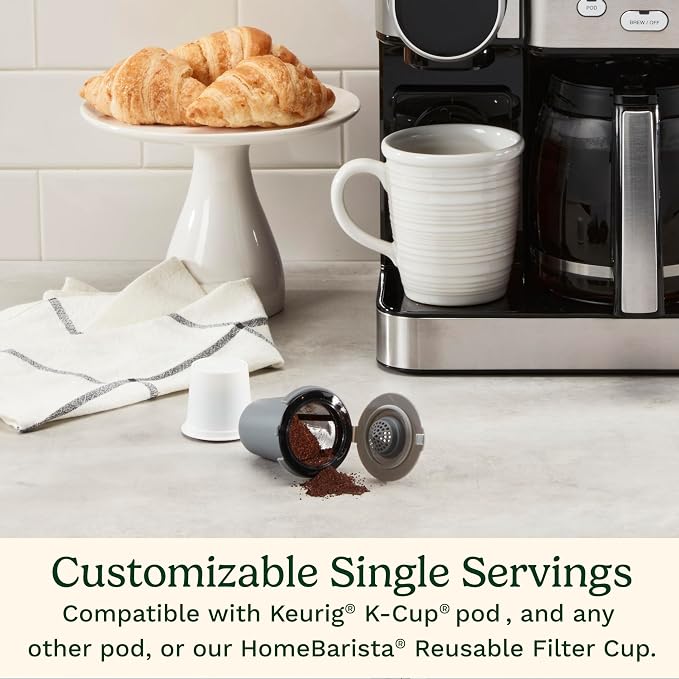 Cuisinart 12-Cup Coffee Maker, Single-Serve Brewer Glass Carafe, Automatic Hot & Iced Coffee Machine, Brew Strength Control and Pause, SS-16, Stainless Steel | Single-Serve Brewer Glass Carafe, Automatic Hot & Iced Coffee Machine, Brew Strength Control...