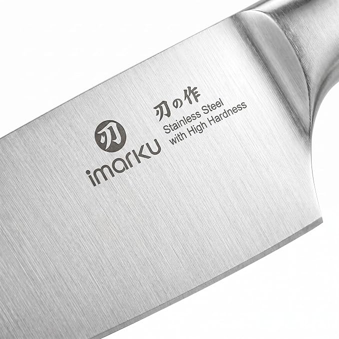 imarku 15PCS Knife Set, High Carbon Stainless Steel Blades with Sharpener | Rust-Resistant Design, Long-Lasting Sharpness, Comfortable Grip, Easy Cleaning, Durable Daily Performance, Organized Storage