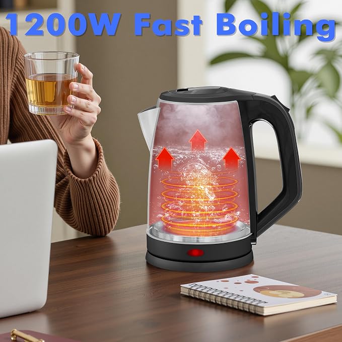 Stariver 2.5L Large Electric Kettle, BPA-Free Stainless Steel Water Kettle | Fast Boil Electric Tea Kettle, Auto Shut-Off & Boil-Dry Protection, 10-12 Cups, Large Capacity for Family Use