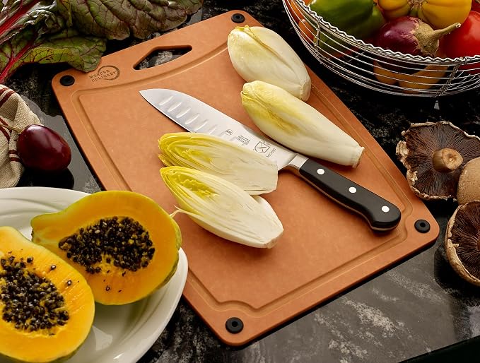 Mercer Culinary Composite Cutting Board 14 9/16" x 10 13/16", with Non Slip Feet and Juice Groove, Medium