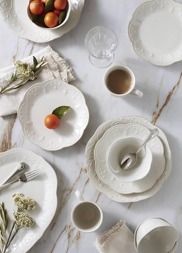 Lenox 891288 French Perle 4-Piece Dinner Plate Set