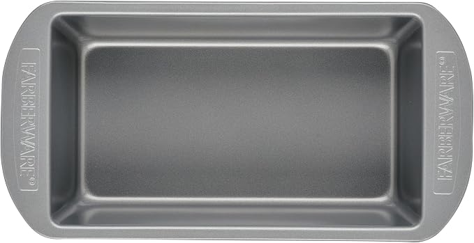 Farberware Nonstick Bakeware Bread Pan and Meat Loaf Pan Set, 2-Piece, Gray