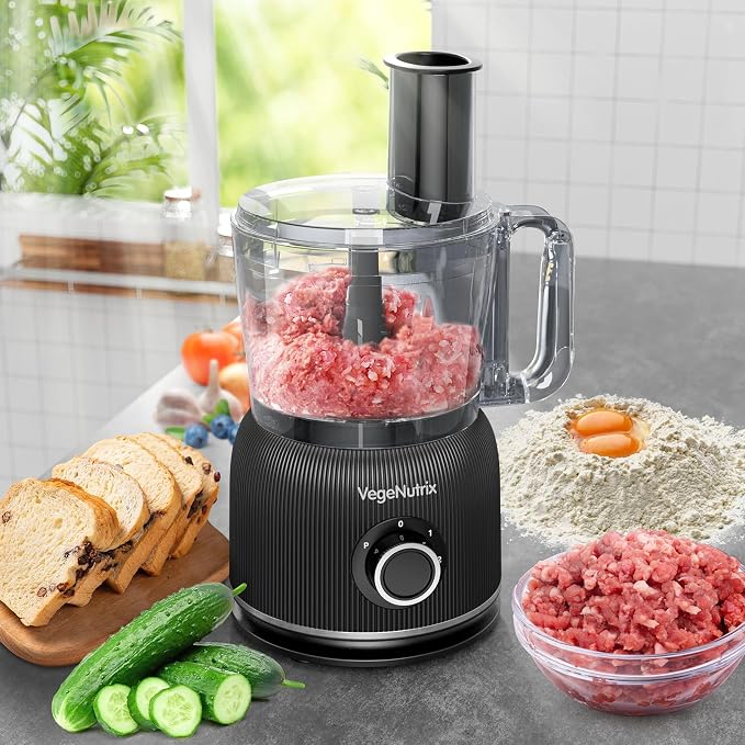 Food Processor and Blender Combo, 88 oz Food Chopper, 800W | 70 oz Glass Jar Blender, for Meat, Vegetable and Dough, with 2 Speeds and Pulse for Smoothie, Nutrient Extractions, and More
