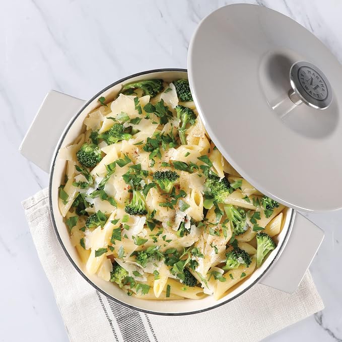 Martha Stewart Eastholm 3-Quart Enameled Cast Iron Dutch Oven - Grey