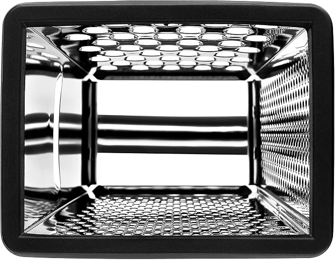 Spring Chef Stainless Steel Cheese Grater, Large Box Grater for Kitchen | 4 Sided Handheld Vegetable Shredder, Kitchen Food Grater for Cheese, Potato, Carrot, Ginger, Veggie, Dishwasher Safe