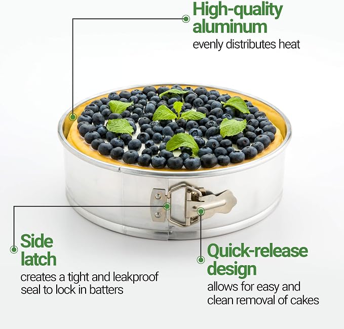 Restaurantware 10 in Silver Aluminum Springform Cake Pan
