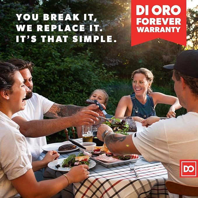 DI ORO Large Silicone Spatula - 600F Heat Resistant, Black | Rubber scraper for baking, mixing, and frosting; Won't scratch nonstick pots and pans; BPA-free and dishwasher safe