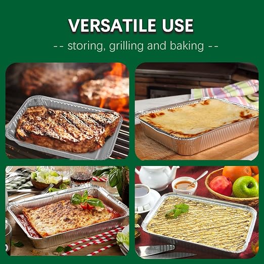35 Pack Grill Drip Pans Compatible Weber 6415 - Grill Accessories for Weber Spirit, Genesis, Traveler, Q Series, Disposable Aluminum Foil Grease Tray Liners 8.5" X 6"